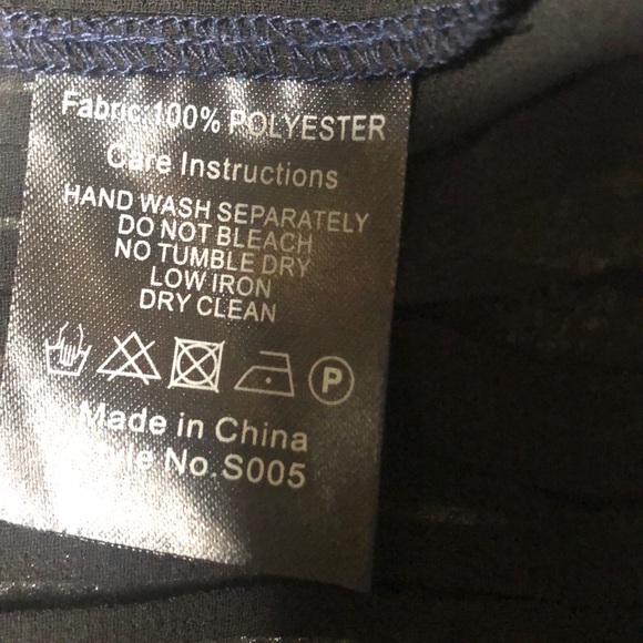 IRIS & INK BLACK/BLUE PLEATED SKIRT - Picture 5 of 7